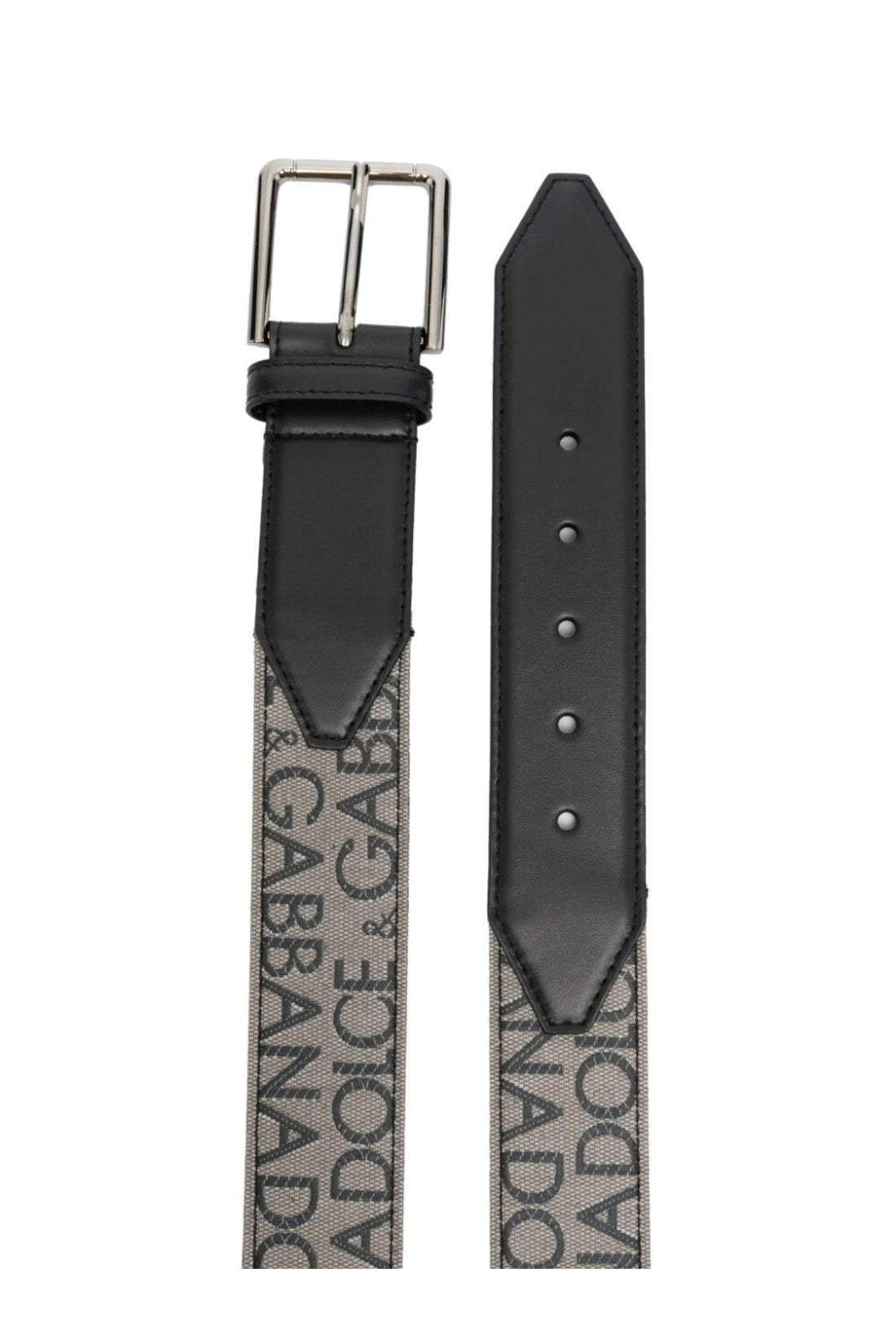 Dolce & Gabbana-OUTLET-SALE-Embroidered Logo Belt-ARCHIVIST