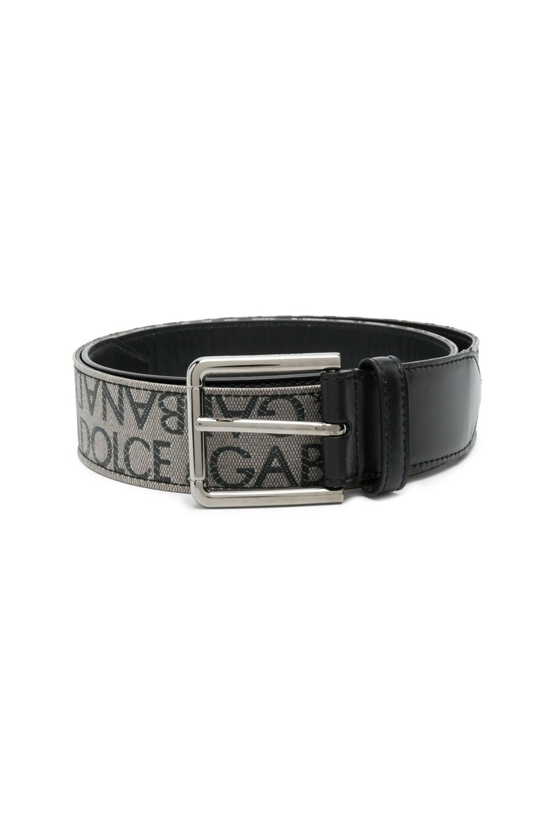 Dolce & Gabbana-OUTLET-SALE-Embroidered Logo Belt-ARCHIVIST