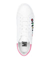 Moschino-OUTLET-SALE-Embroidered Logo Sneakers-ARCHIVIST