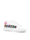 Moschino-OUTLET-SALE-Embroidered Logo Sneakers-ARCHIVIST