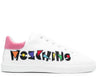 Moschino-OUTLET-SALE-Embroidered Logo Sneakers-ARCHIVIST