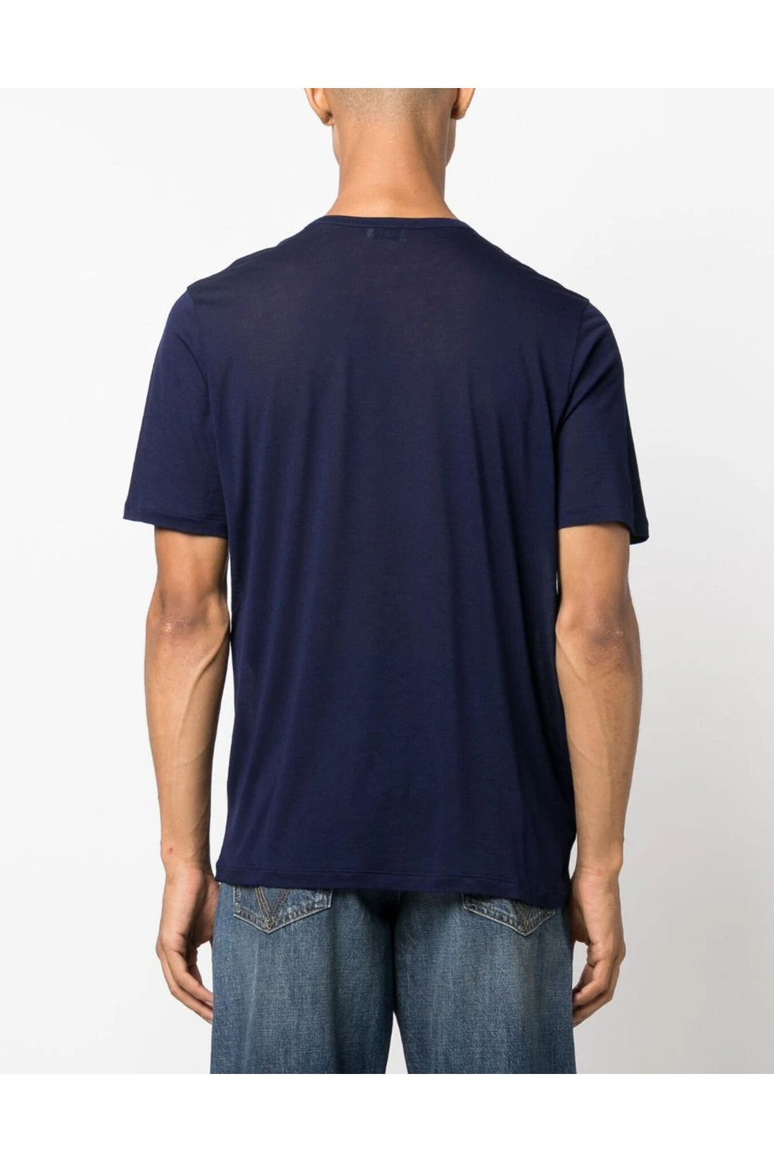 Saint Laurent-OUTLET-SALE-Embroidered Logo T-Shirt-ARCHIVIST