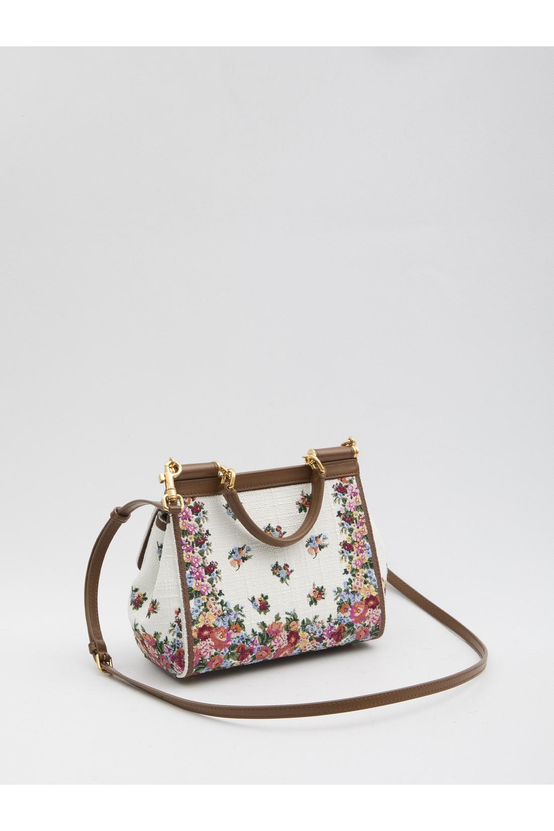 Dolce & Gabbana-OUTLET-SALE-Embroidered Sicily bag medium-ARCHIVIST