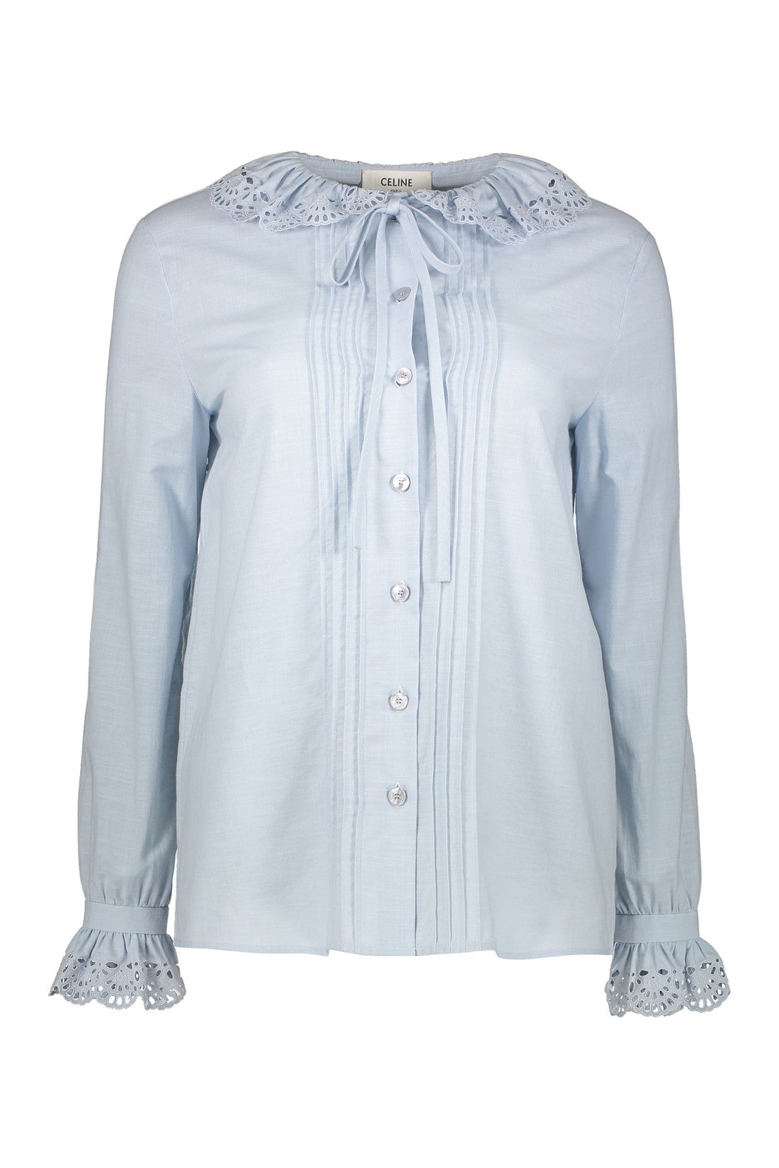 CELINE-OUTLET-SALE-Embroidered cotton blouse-ARCHIVIST