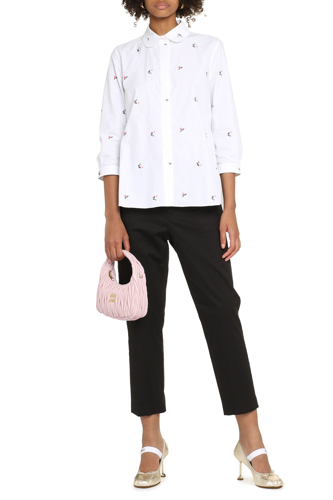 Patou-OUTLET-SALE-Embroidered cotton shirt-ARCHIVIST