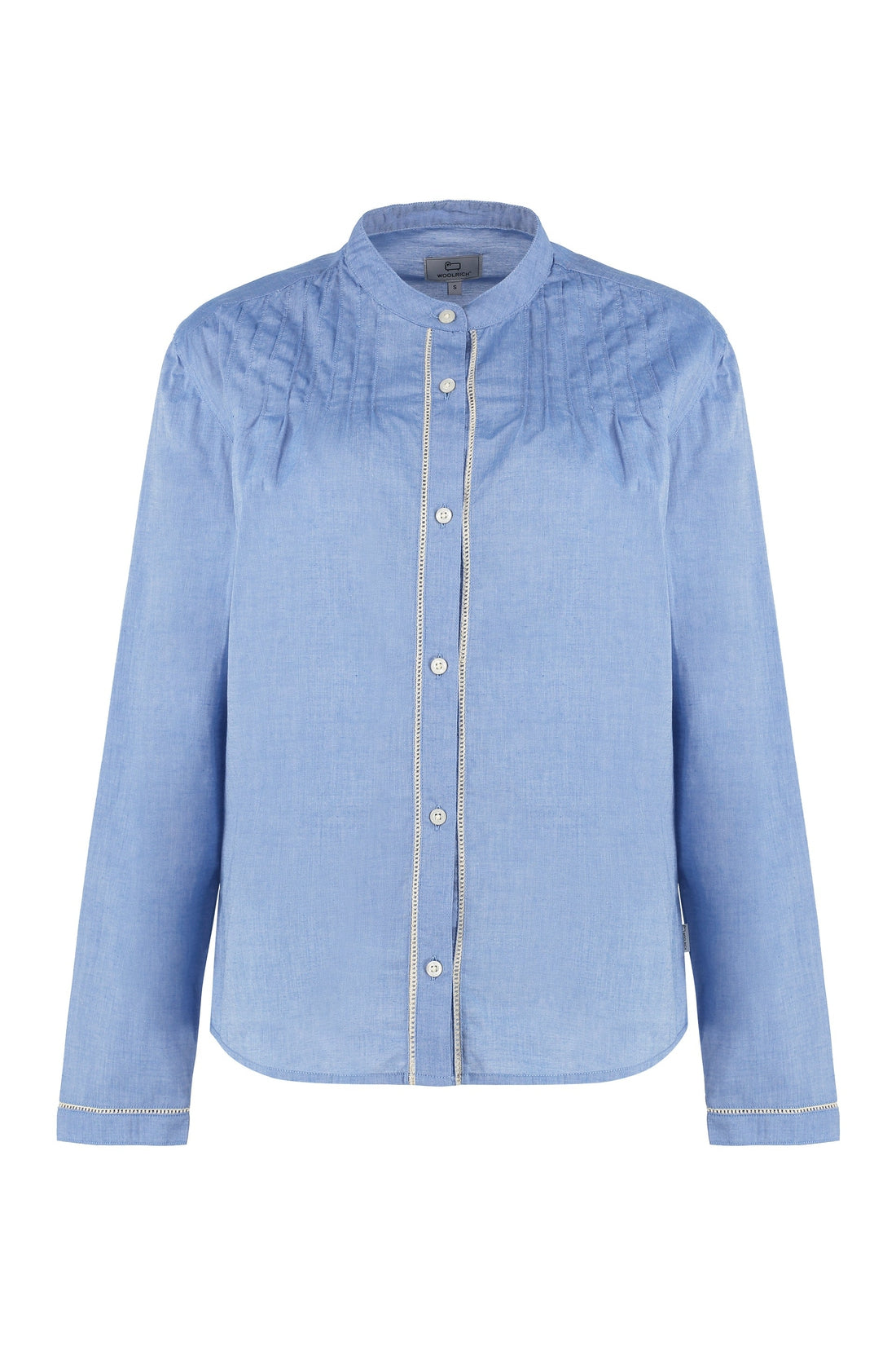 Woolrich-OUTLET-SALE-Embroidered cotton shirt-ARCHIVIST