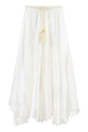 Zimmermann-OUTLET-SALE-Embroidered linen skirt-ARCHIVIST