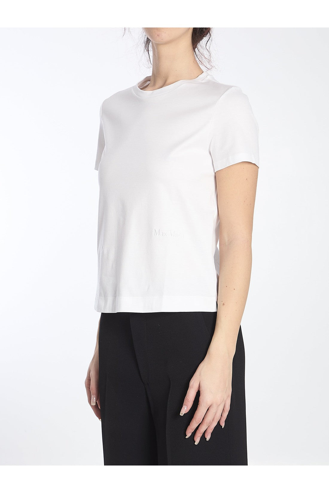 Max Mara-OUTLET-SALE-Embroidered logo t-shirt-ARCHIVIST
