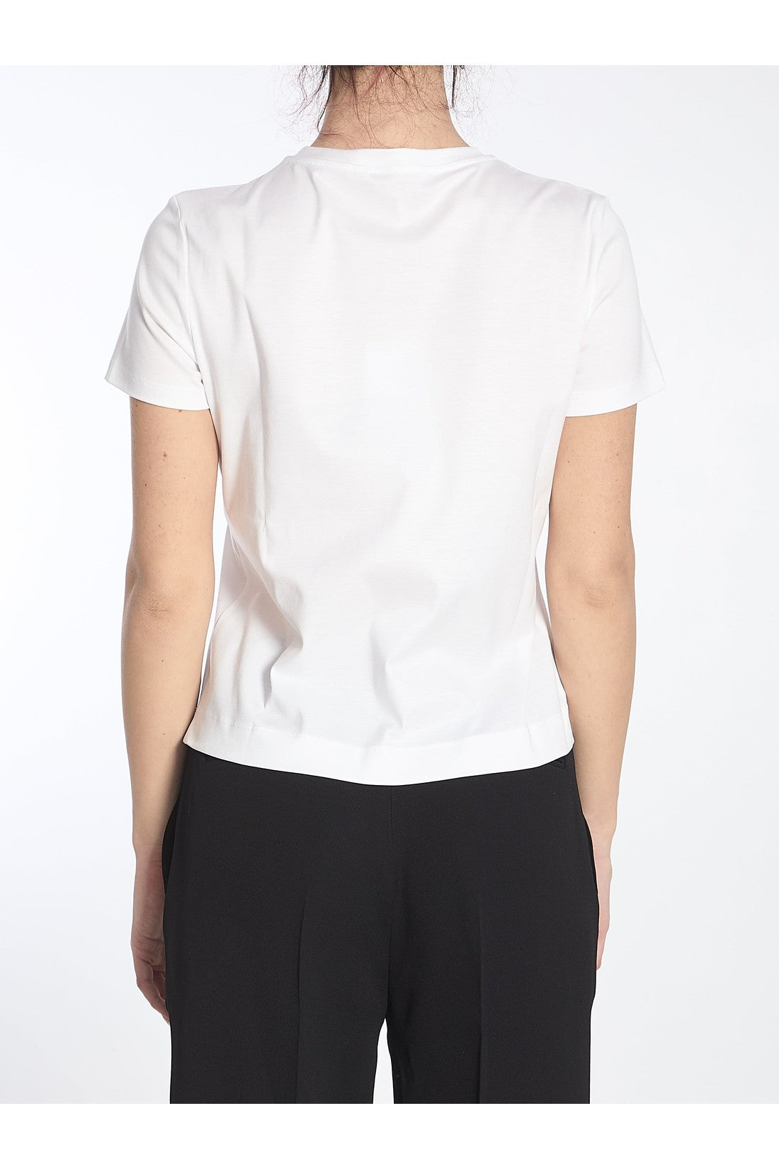 Max Mara-OUTLET-SALE-Embroidered logo t-shirt-ARCHIVIST
