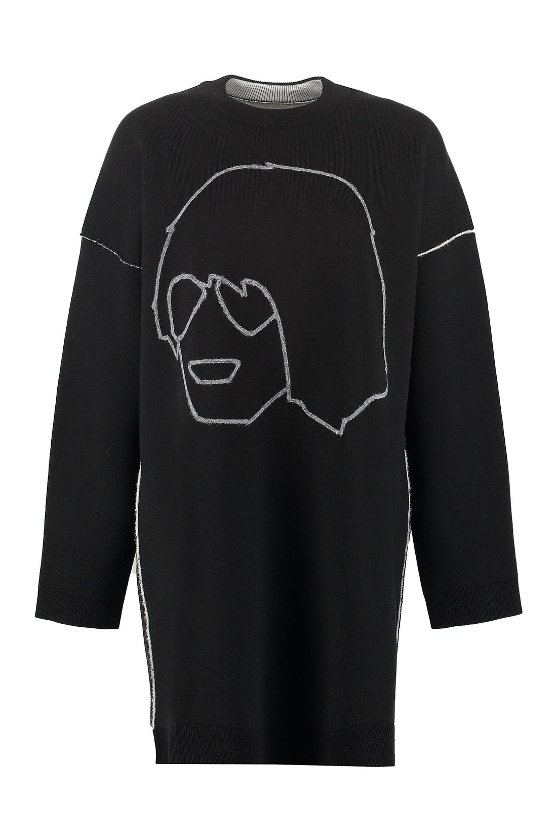 Kenzo-OUTLET-SALE-Embroidered oversize sweater-ARCHIVIST