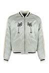 Palm Angels-OUTLET-SALE-Embroidered satin bomber-ARCHIVIST