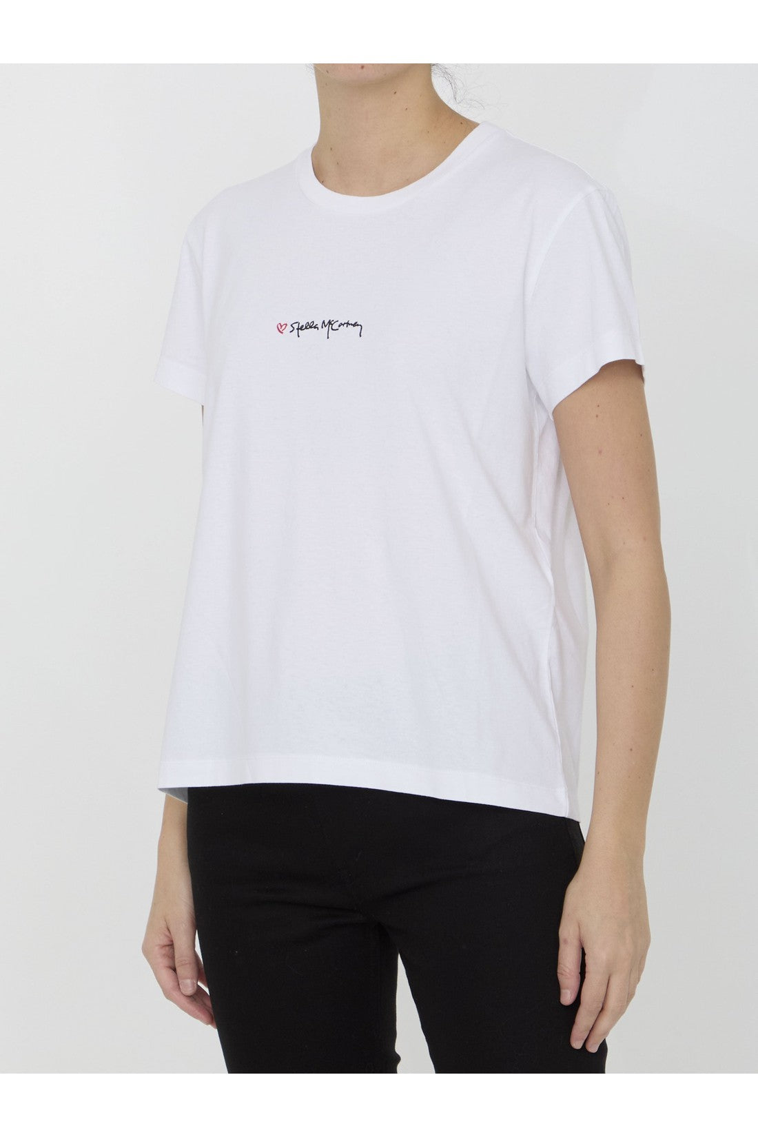 STELLA MCCARTNEY-OUTLET-SALE-Embroidered t-shirt-ARCHIVIST