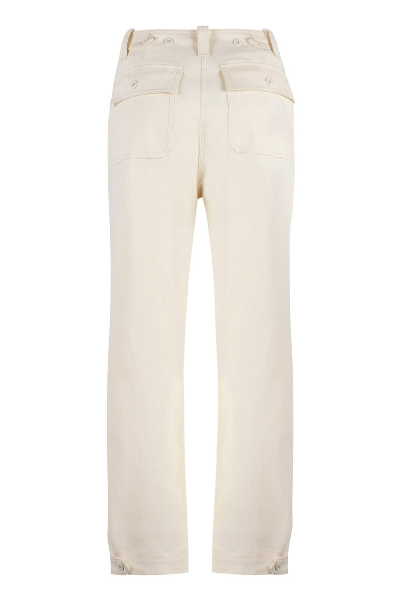 Weekend Max Mara-OUTLET-SALE-Eros stretch cotton trousers-ARCHIVIST