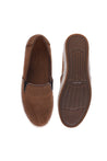 Espadrilles in brown perforated suede