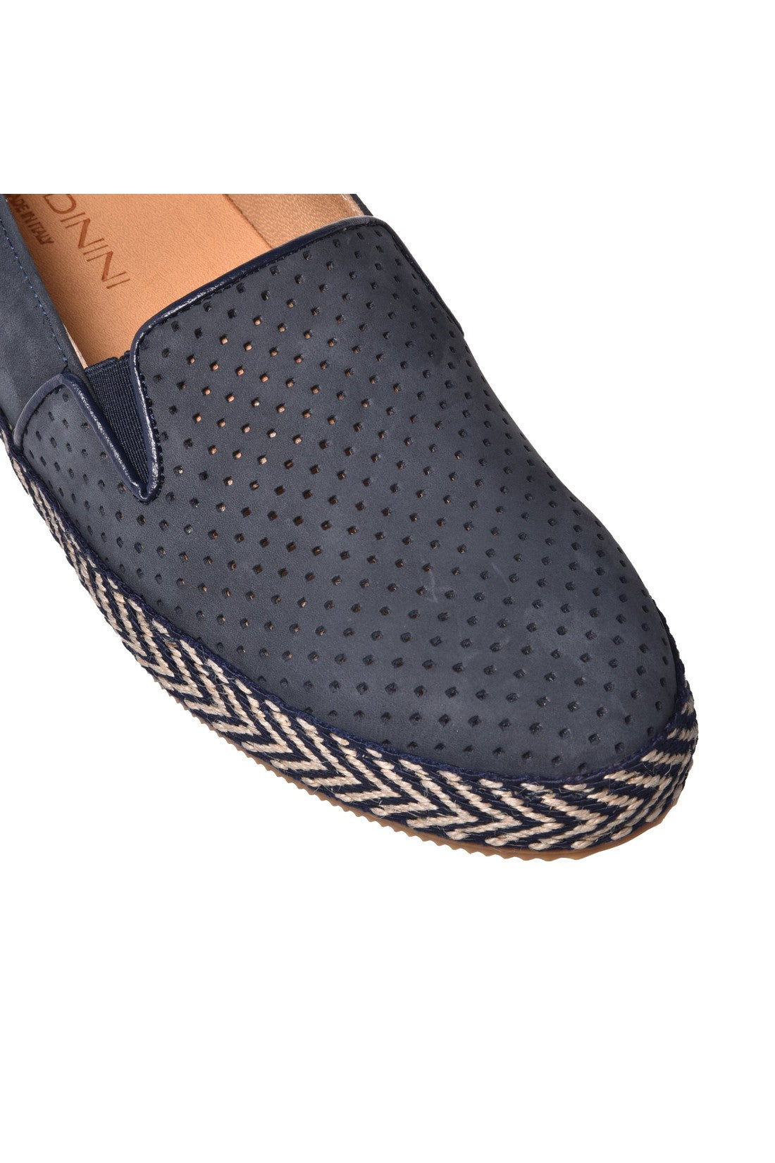 Espadrilles in taupe perforated suede