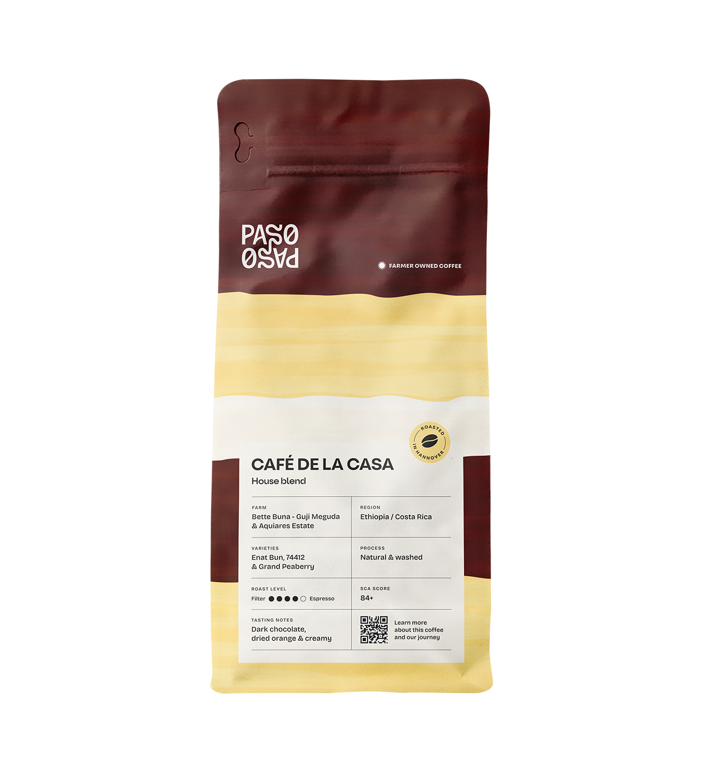 Paso Paso - Farmer Owned Coffee-Café De La Casa - Espresso House Blend-Coffee-Black-Deal-Outlet-by-ARCHIVIST