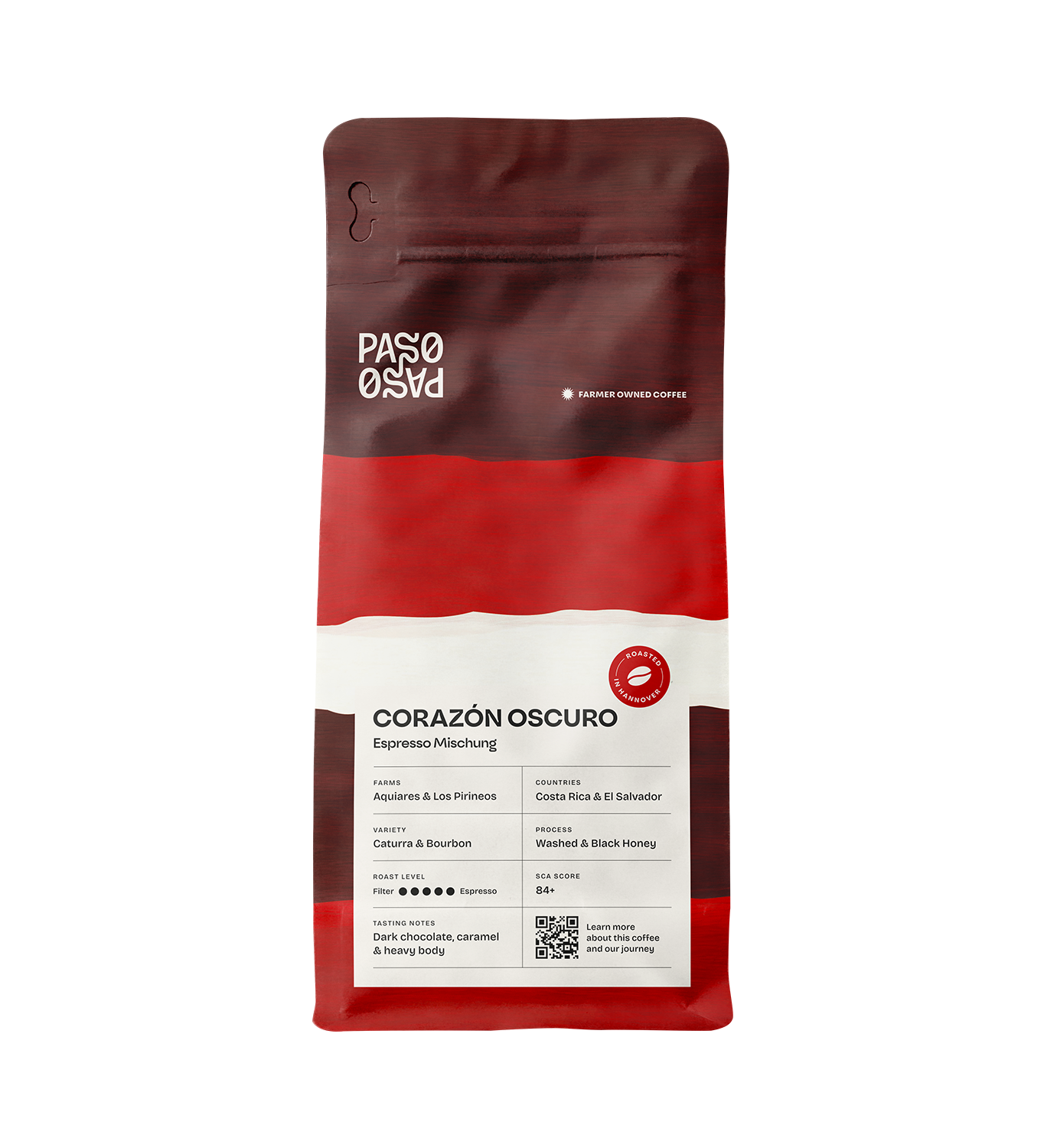 Paso Paso - Farmer Owned Coffee-Corazón Oscuro - Dark Roast Blend-Black-Deal-Outlet-by-ARCHIVIST