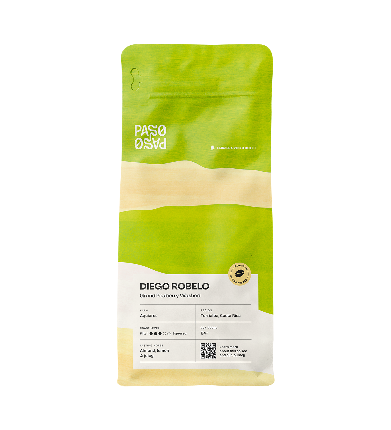 Paso Paso - Farmer Owned Coffee-Espresso- Diego Robelo - Grand Peaberry Washed-Black-Deal-Outlet-by-ARCHIVIST