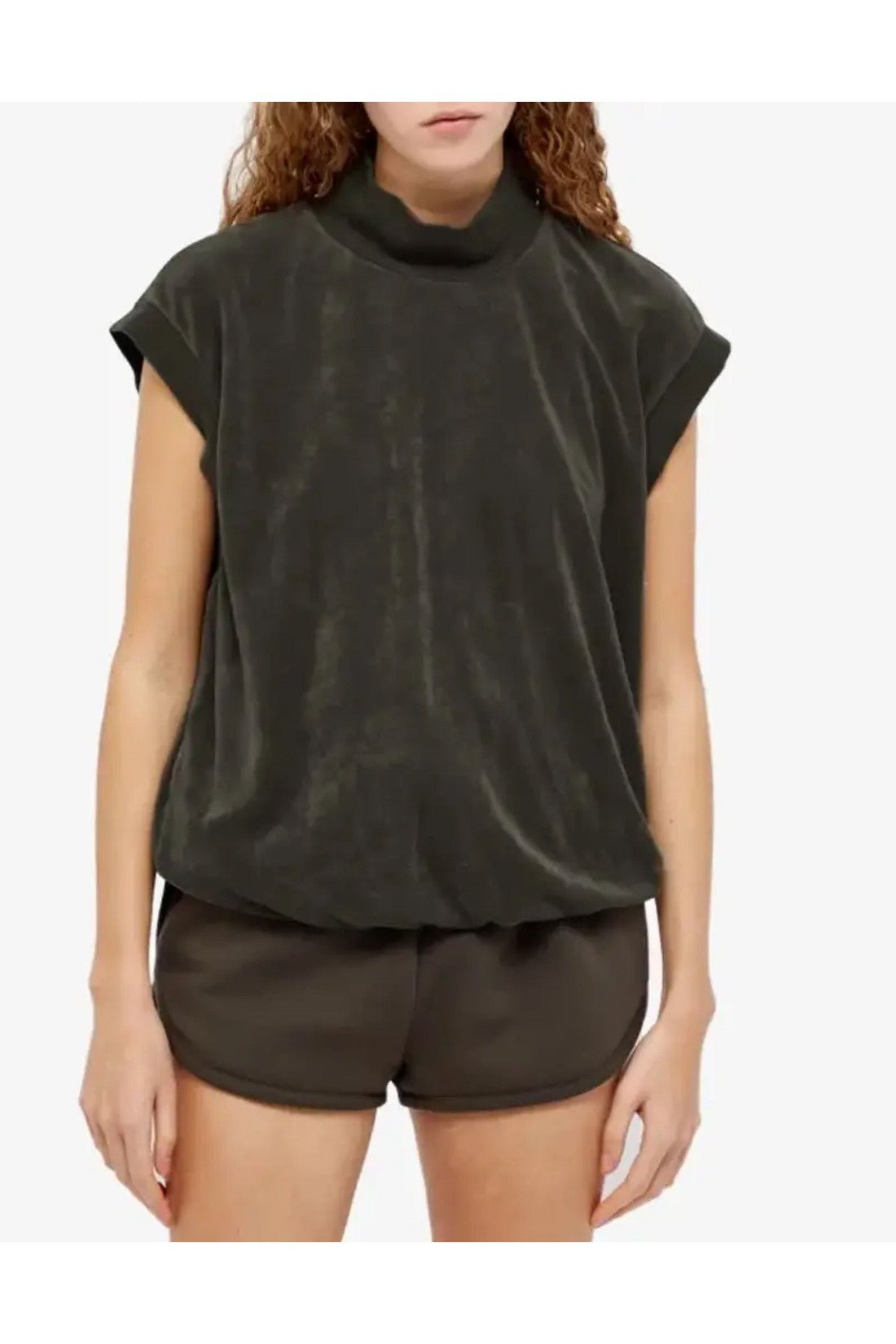 Fear Of God-OUTLET-SALE-Essentials Mock Neck Vest Top-ARCHIVIST