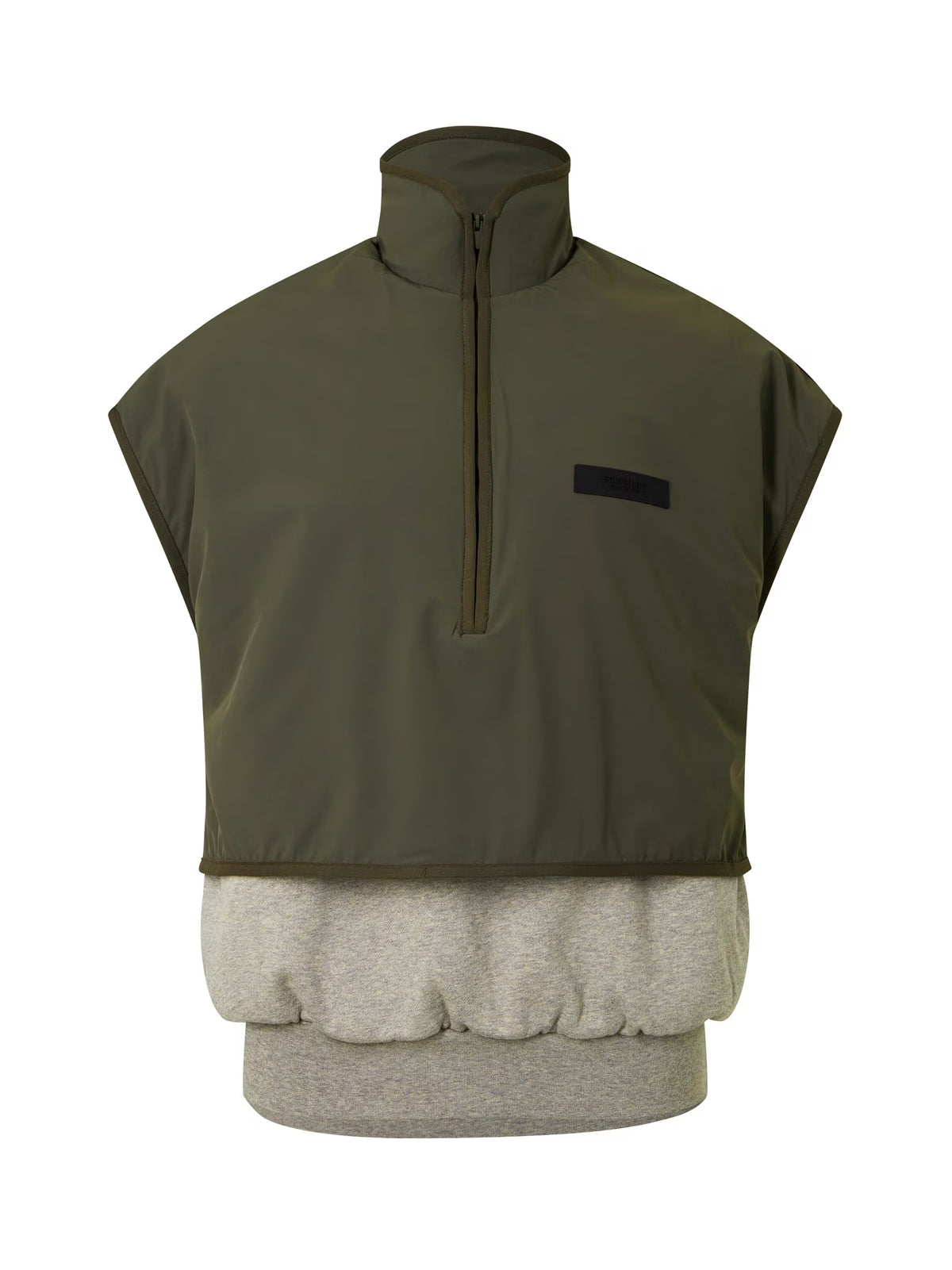 Fear Of God-OUTLET-SALE-Essentials Nylon Fleece Mockneck Vest-ARCHIVIST