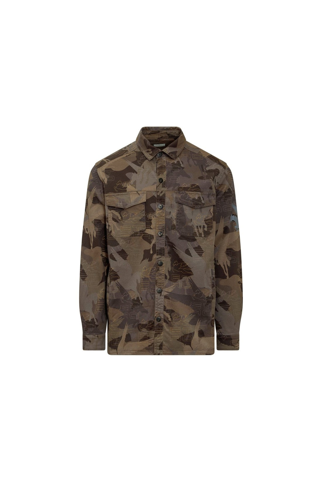 ETRO-OUTLET-SALE-Etro Camouflage Cotton Shirt-ARCHIVIST