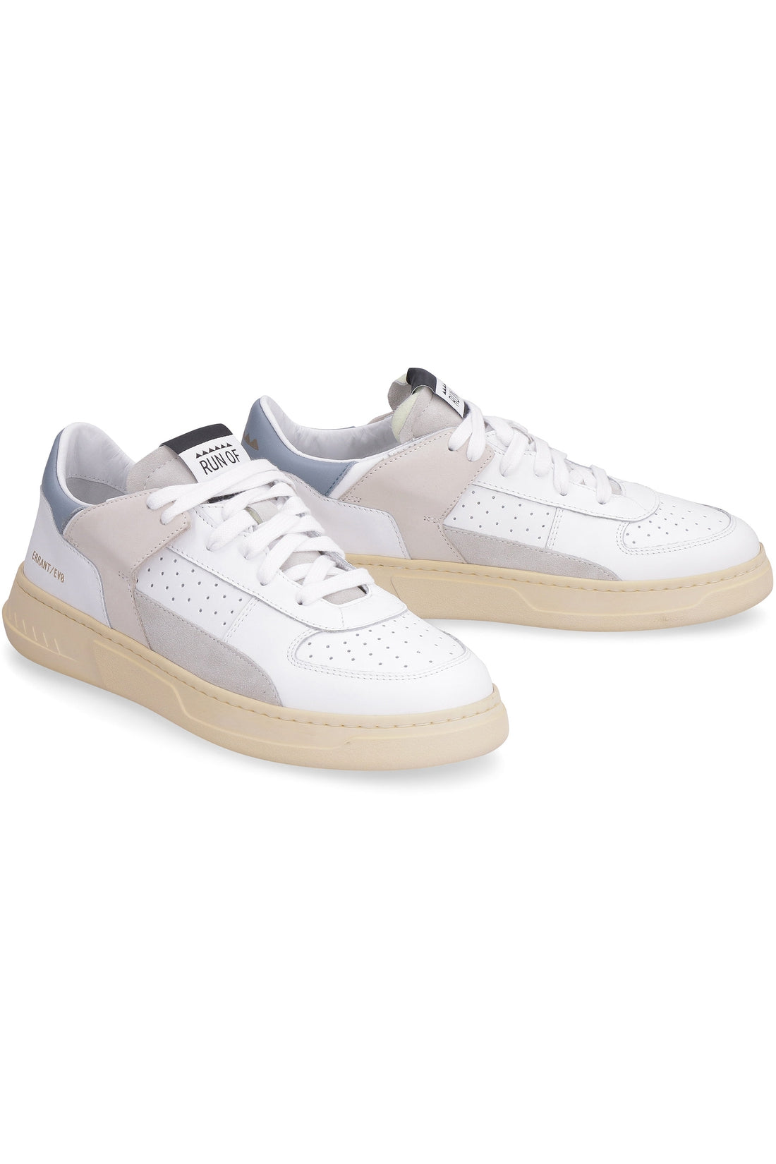 Run Of-OUTLET-SALE-Evo Combi-AQ leather low-top sneakers-ARCHIVIST