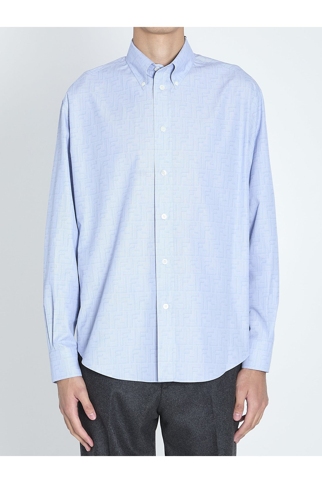 FENDI-OUTLET-SALE-FF cotton shirt-ARCHIVIST