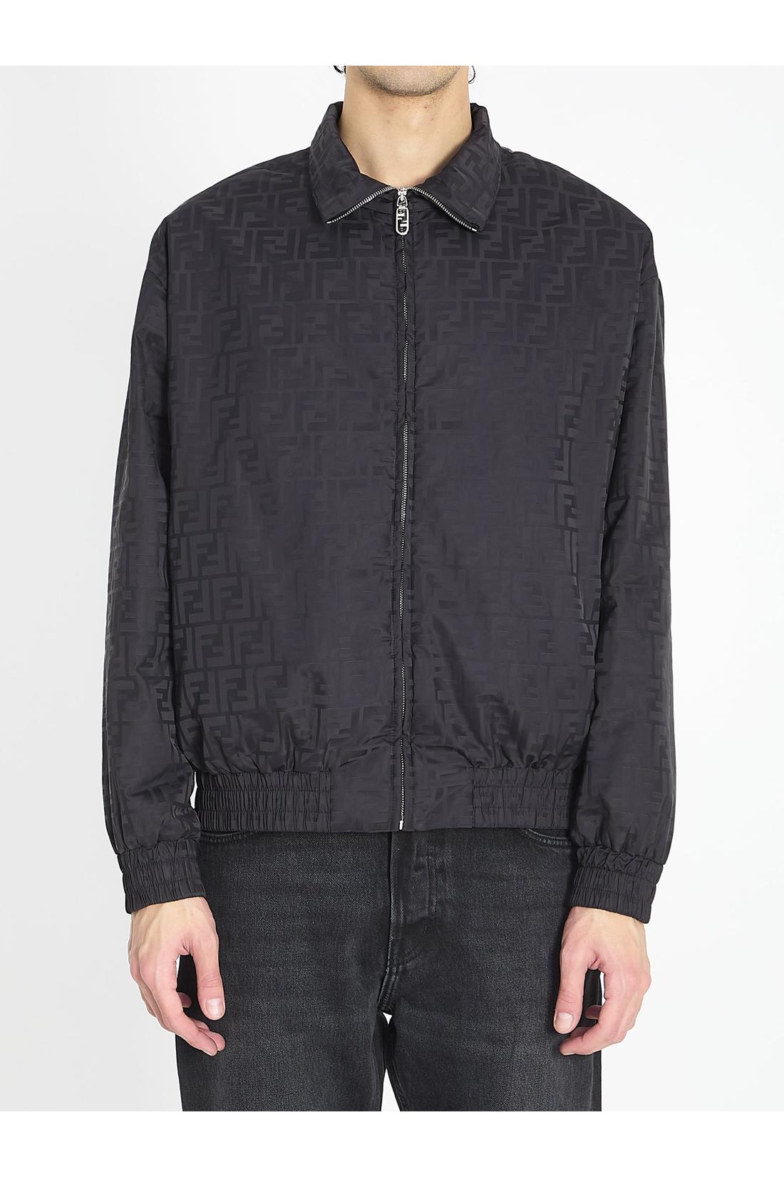 Fendi-OUTLET-SALE-FF nylon bomber jacket-ARCHIVIST