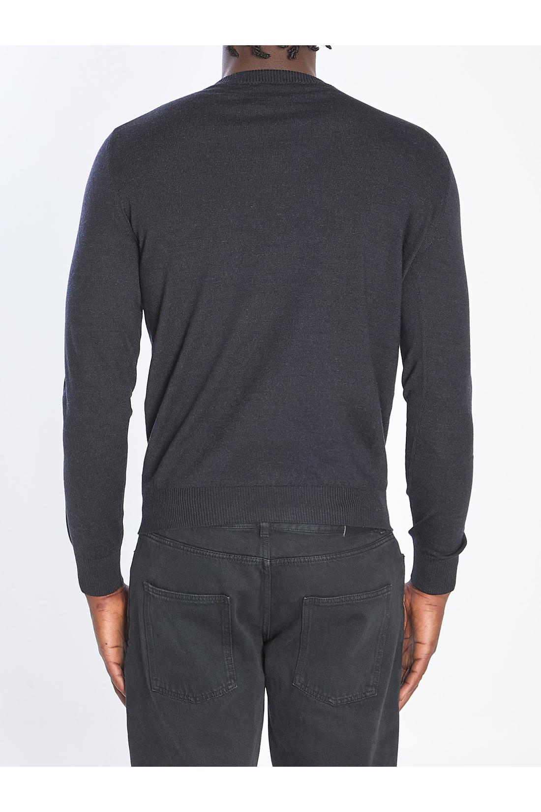 Fendi-OUTLET-SALE-FF pullover in virgin wool-ARCHIVIST