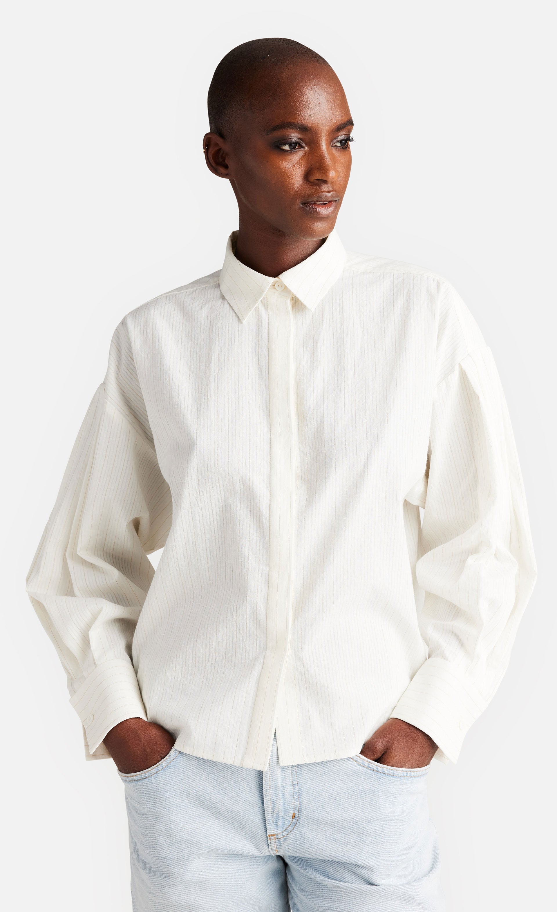 Jelenna-Hemden & Blusen-Iheart-OUTLET-XS-cream gold stripe-ARCHIVIST-ARCHIVE-SALE