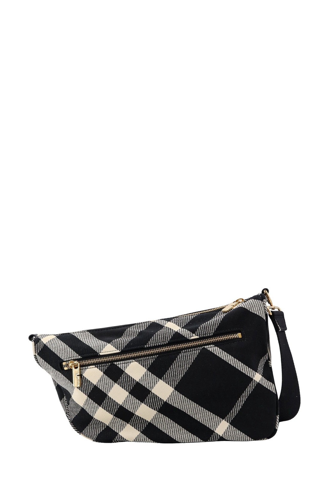 BURBERRY-OUTLET-SALE-Fabric shoulder bag with Burberry Check motif-ARCHIVIST