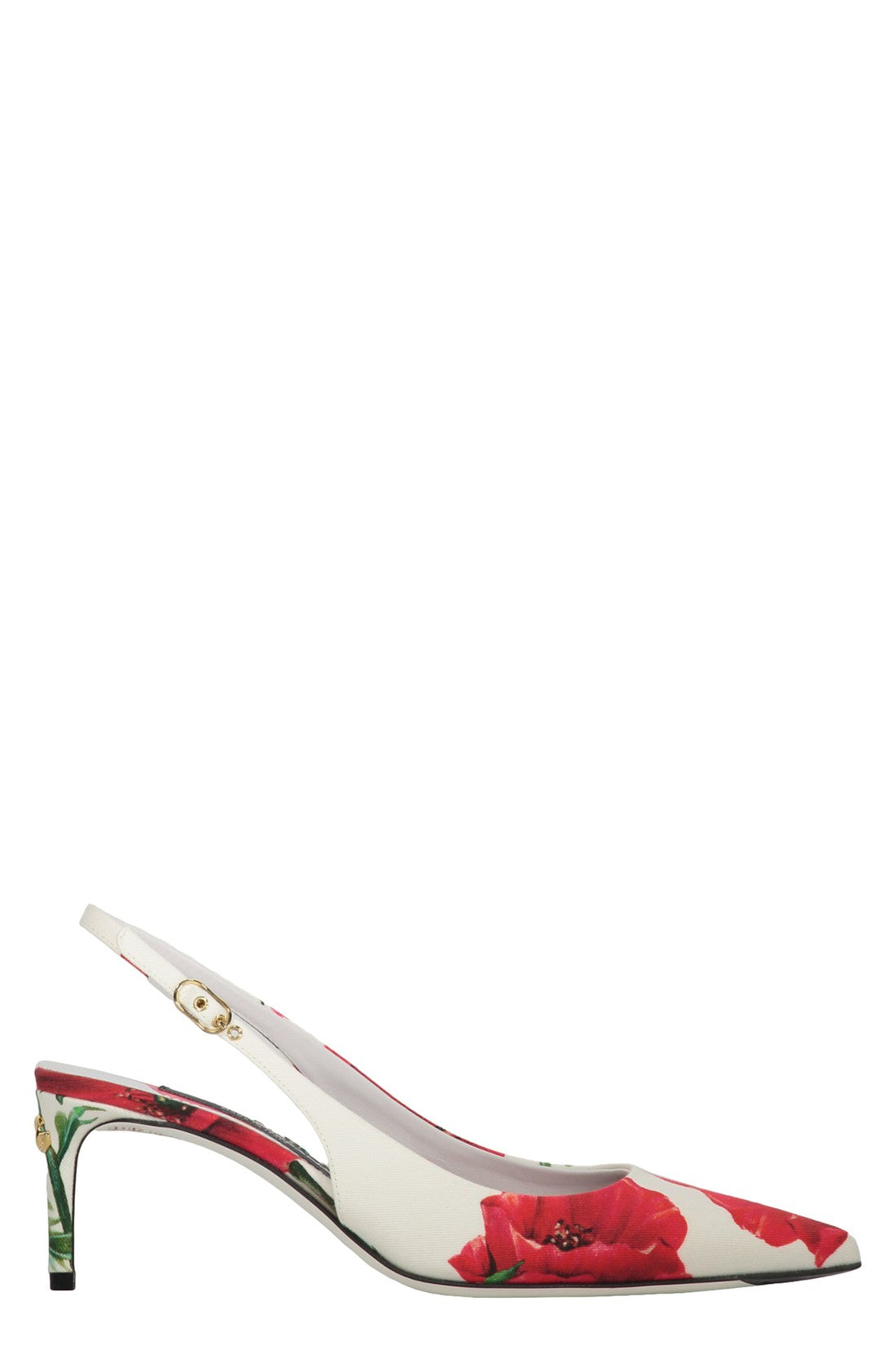 Dolce & Gabbana-OUTLET-SALE-Fabric slingback pumps-ARCHIVIST