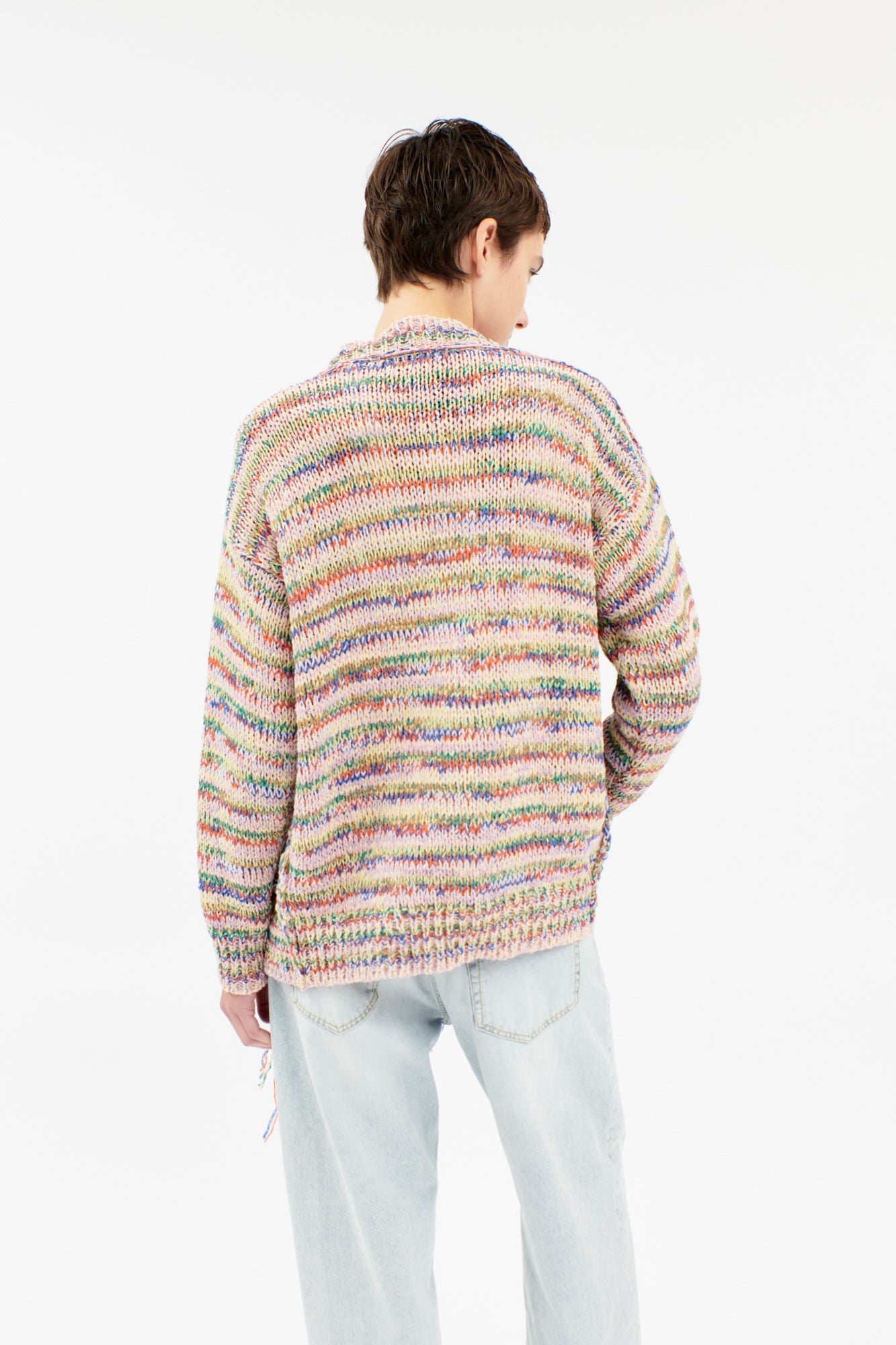 Odeeh-Fancy Cable Cardigan, Multicolor-Strick & Pullover-Black-Deal-Outlet-by-ARCHIVIST