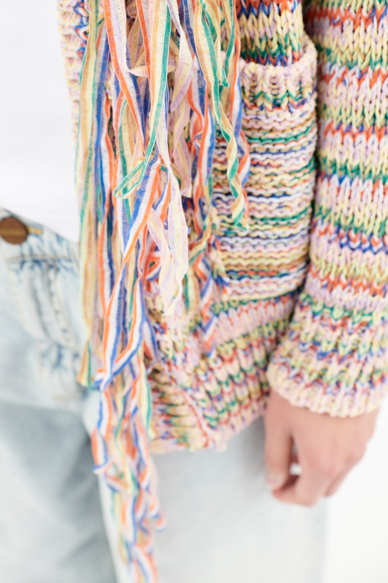 Odeeh-Fancy Cable Cardigan, Multicolor-Strick & Pullover-Black-Deal-Outlet-by-ARCHIVIST