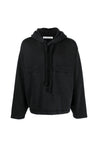 Acne Studios-OUTLET-SALE-Farmy Chain Rib Logo Tape Hoodie-ARCHIVIST