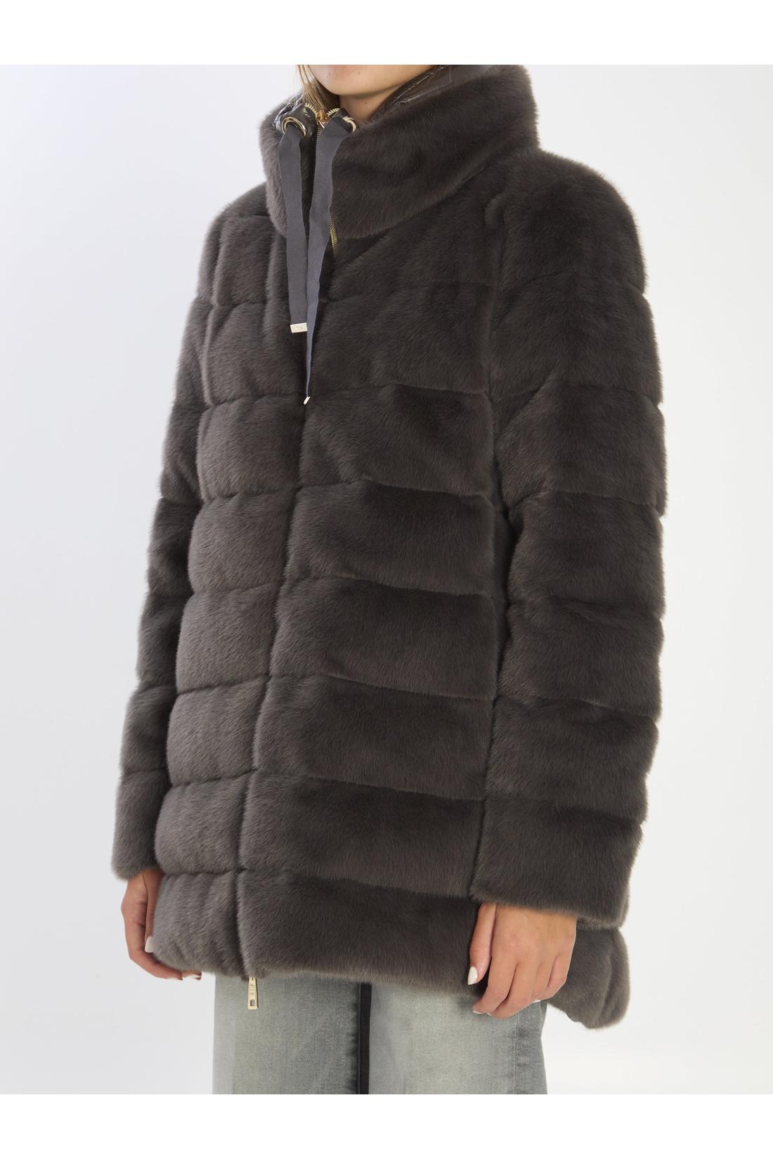 Herno-OUTLET-SALE-Faux fur down jacket-ARCHIVIST