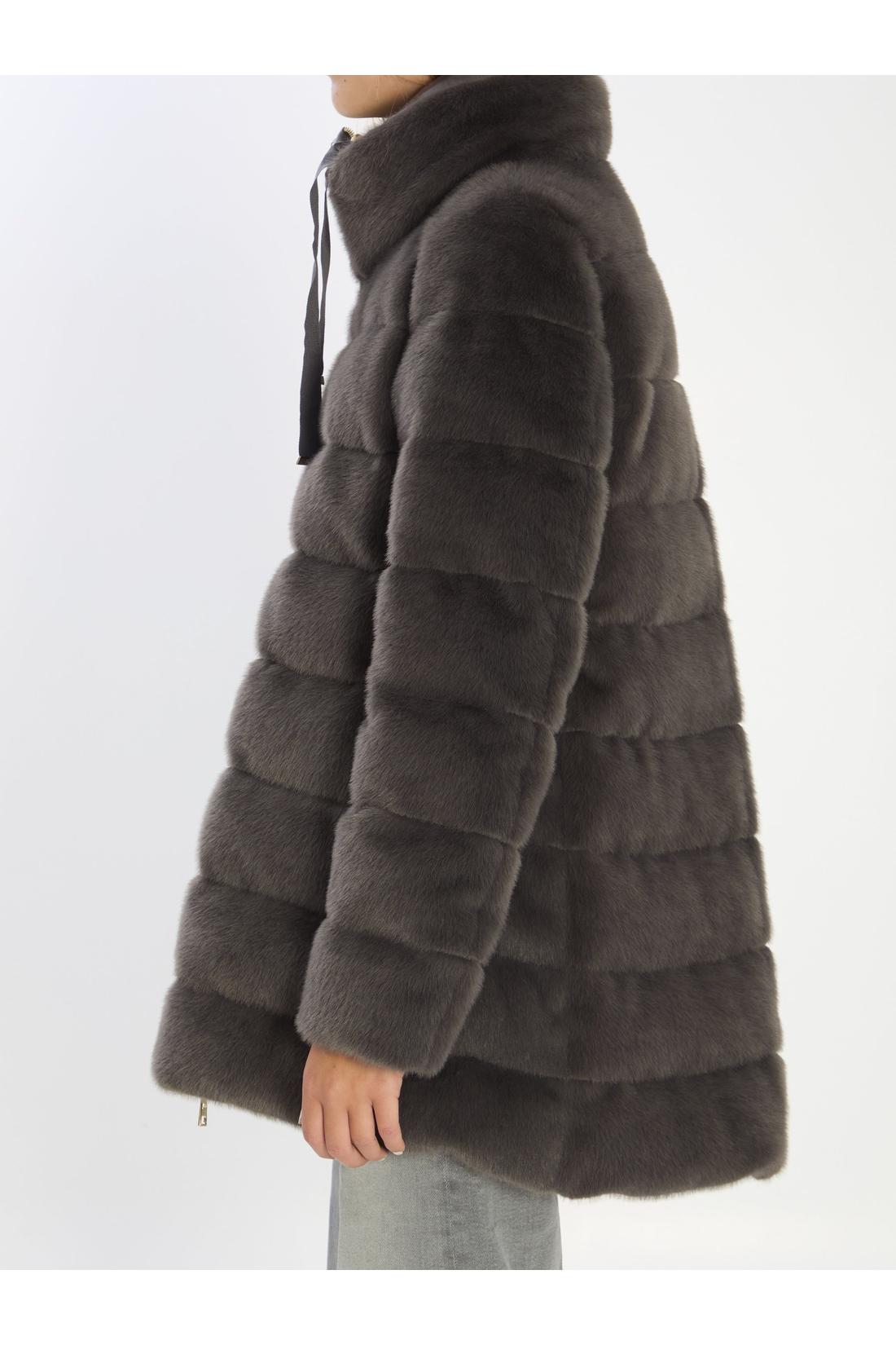 Herno-OUTLET-SALE-Faux fur down jacket-ARCHIVIST