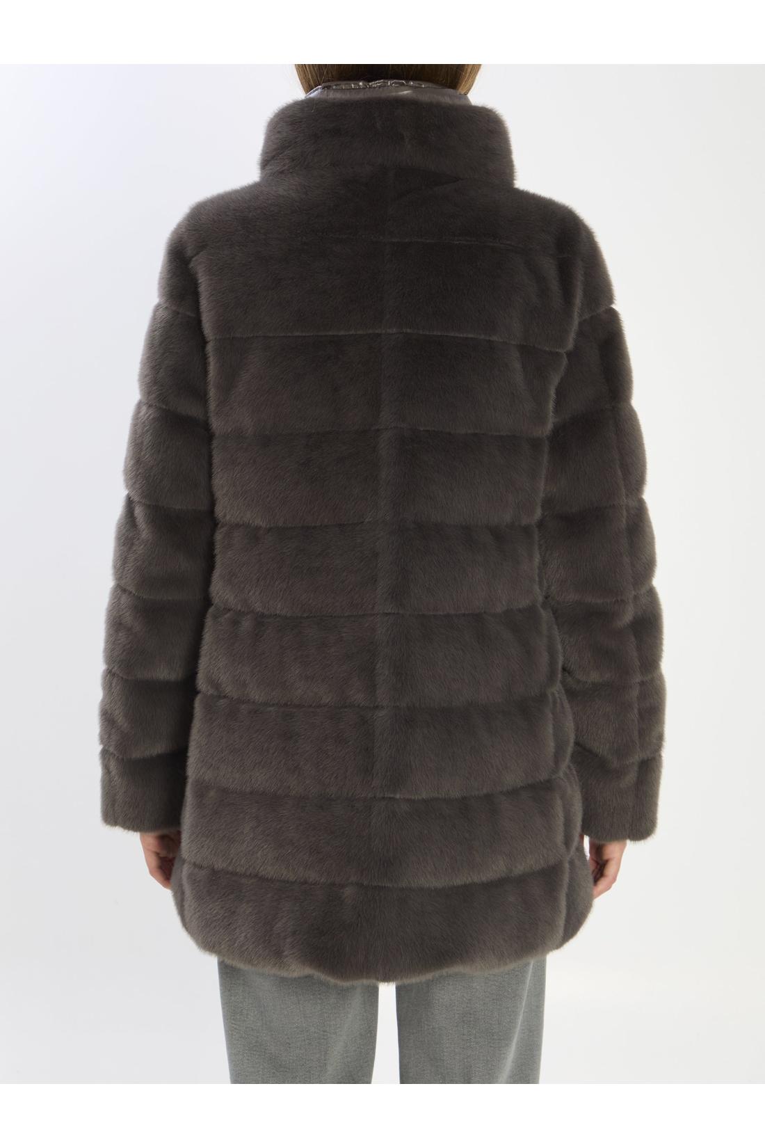 Herno-OUTLET-SALE-Faux fur down jacket-ARCHIVIST