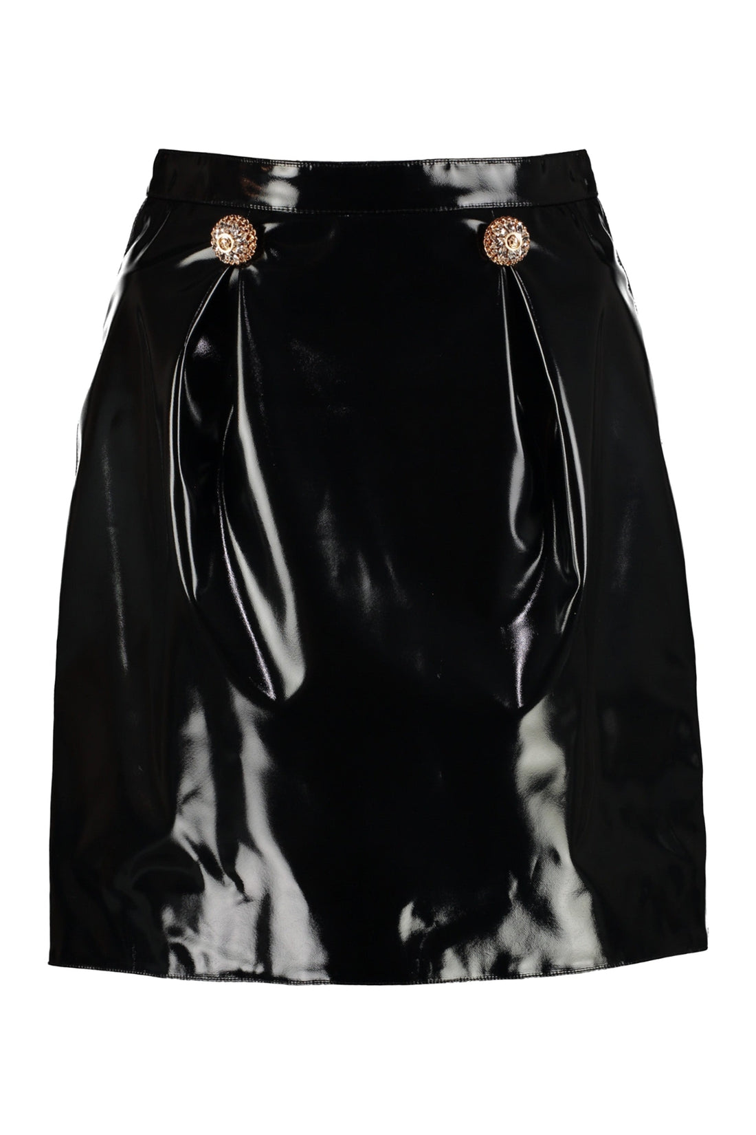 Versace-OUTLET-SALE-Faux leather mini skirt-ARCHIVIST