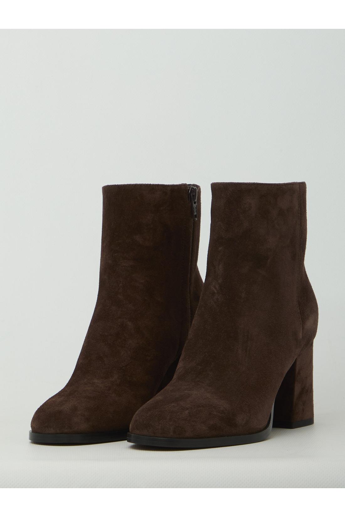 Valentino garavani-OUTLET-SALE-Fawcette ankle boots in suede-ARCHIVIST