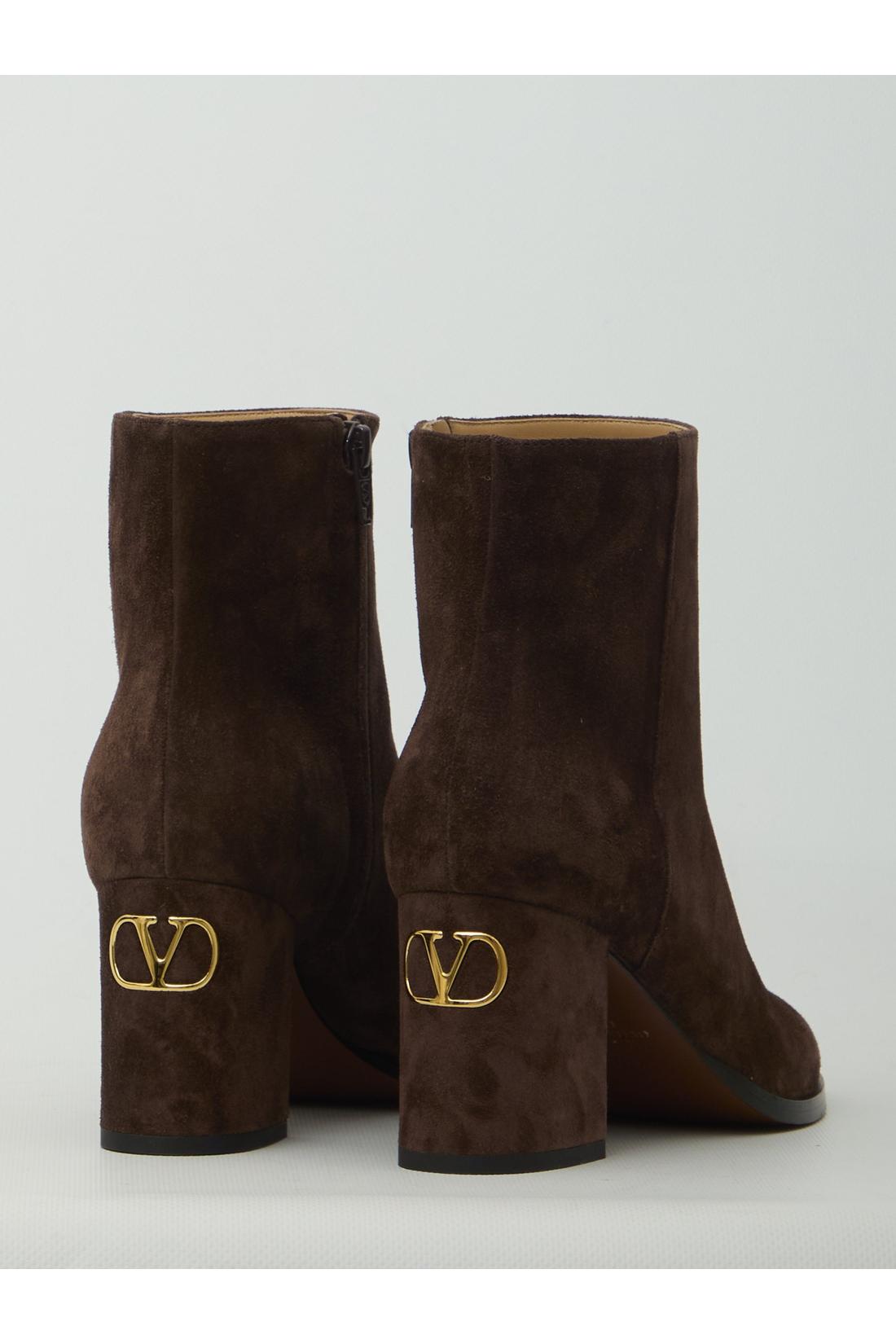 Valentino garavani-OUTLET-SALE-Fawcette ankle boots in suede-ARCHIVIST