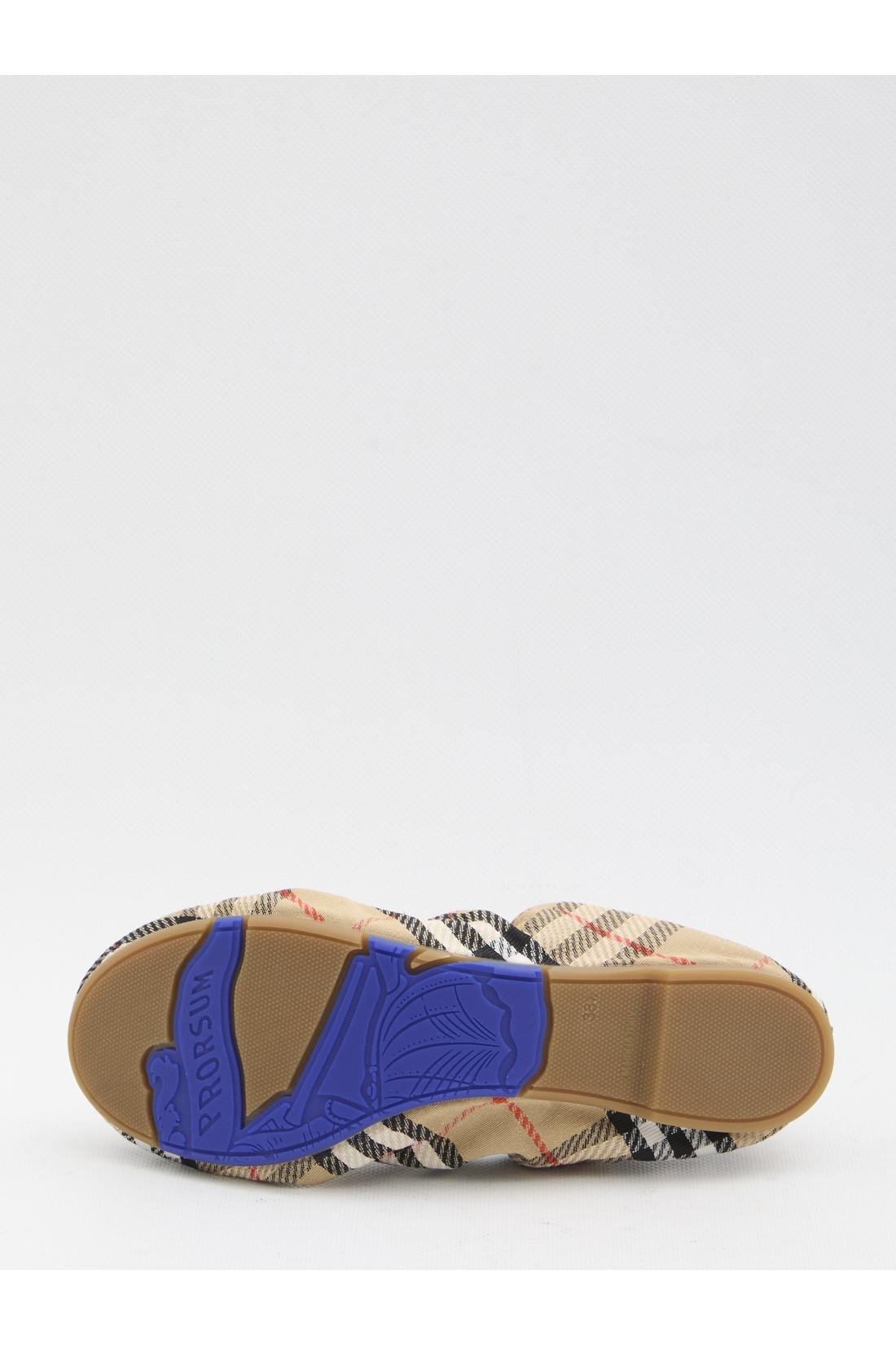 Burberry-OUTLET-SALE-Fawn Check ballet flats-ARCHIVIST