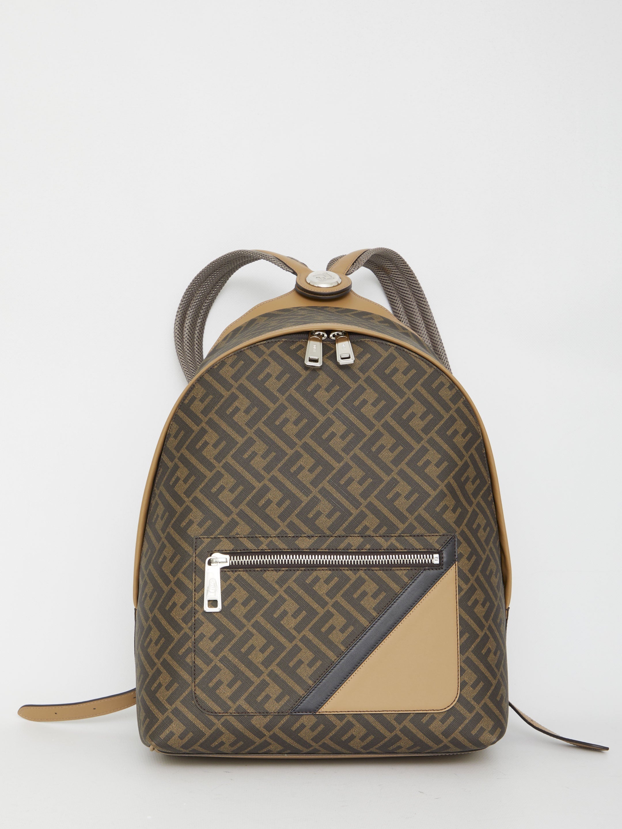 FENDI-OUTLET-SALE-Fendi Chiodo Medium Diagonal backpack-ARCHIVIST