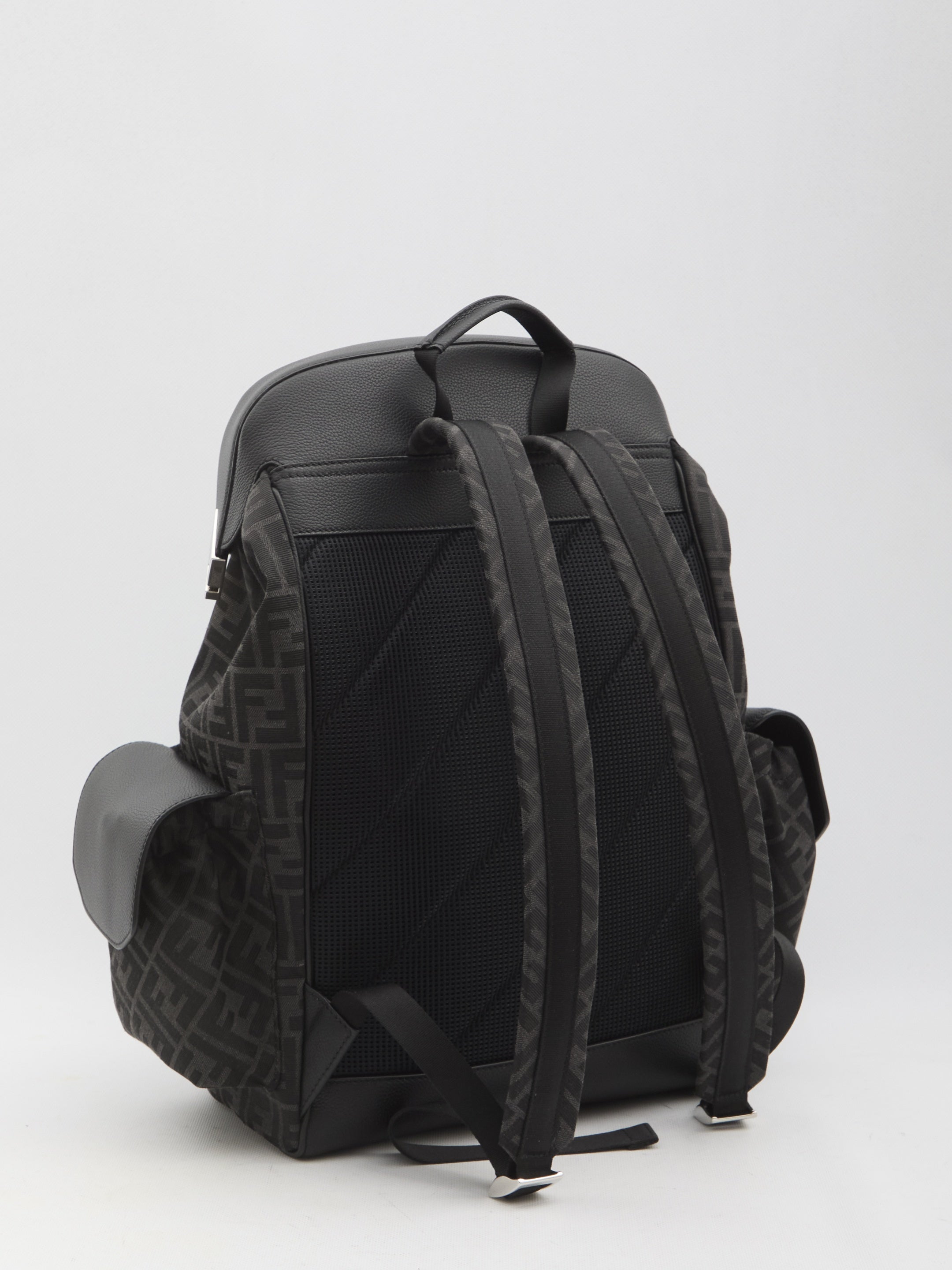 Fendi-OUTLET-SALE-Fendi Drive FF jacquard backpack-ARCHIVIST