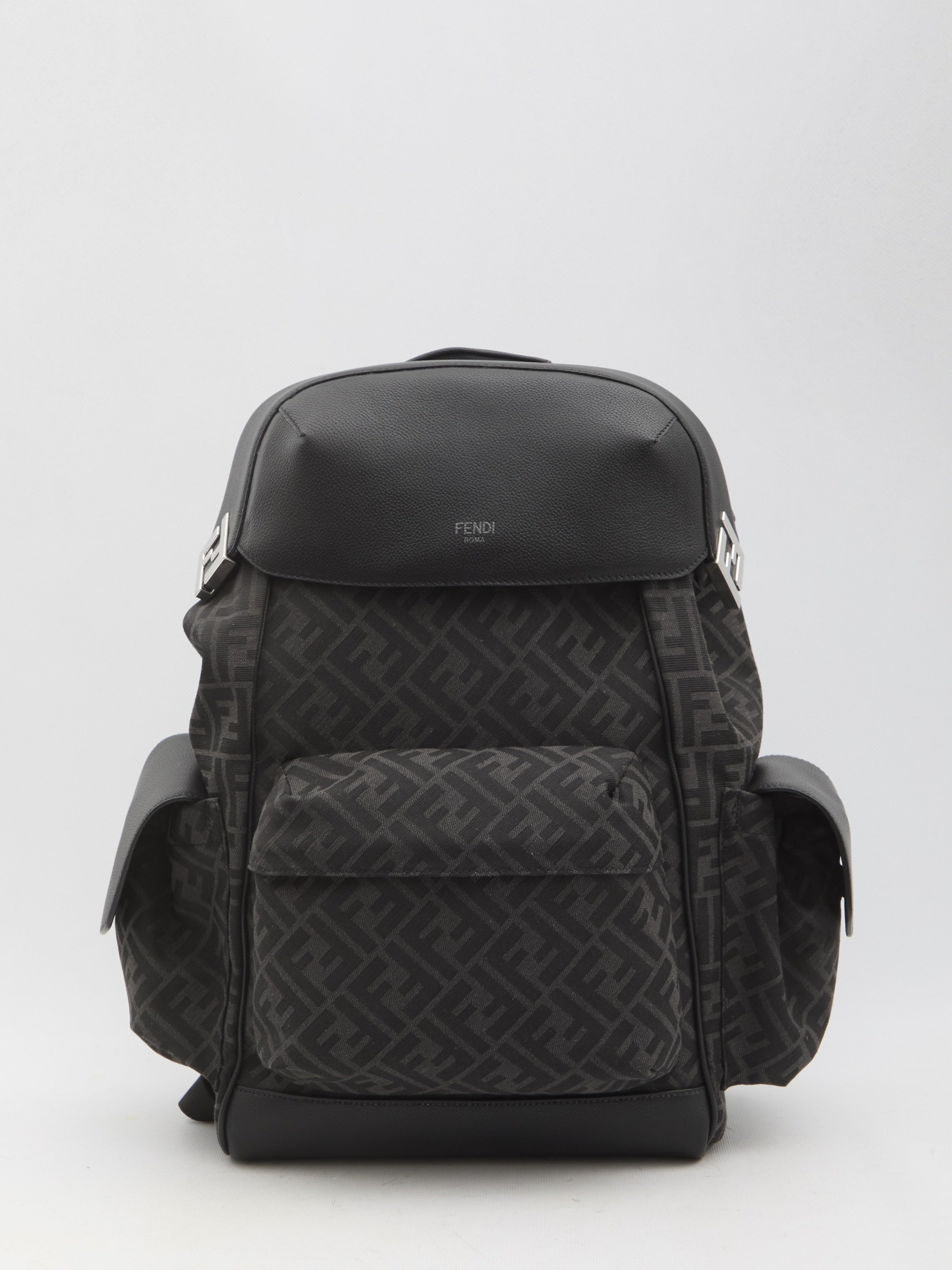 Fendi-OUTLET-SALE-Fendi Drive FF jacquard backpack-ARCHIVIST