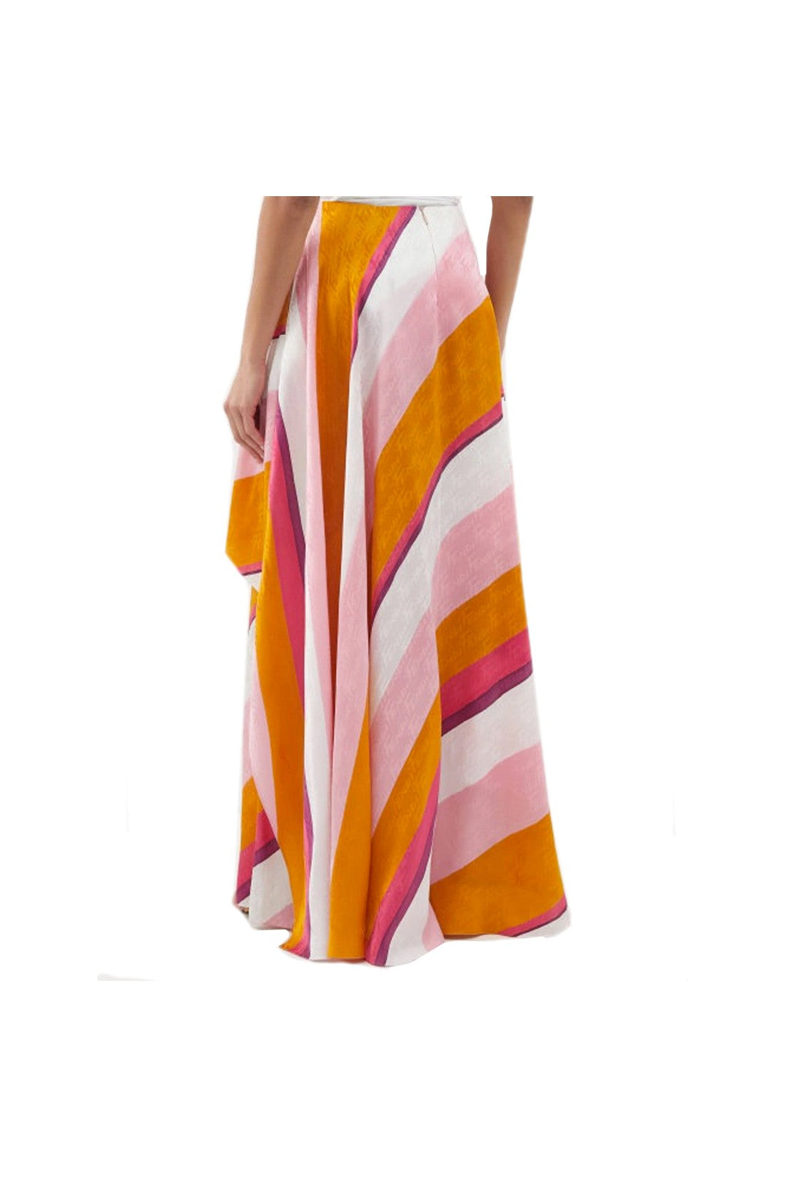 FENDI-OUTLET-SALE-Fendi Ff Color-Block Draped Trousers-ARCHIVIST