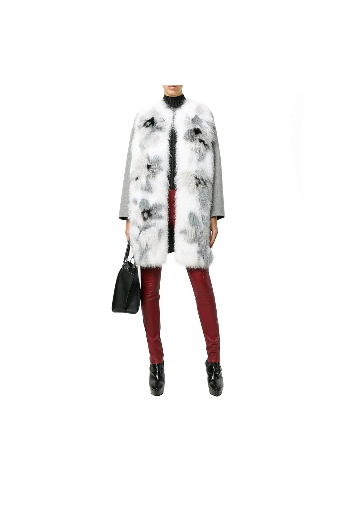 FENDI-OUTLET-SALE-Fendi Fur Trim Cashmere Coat-ARCHIVIST