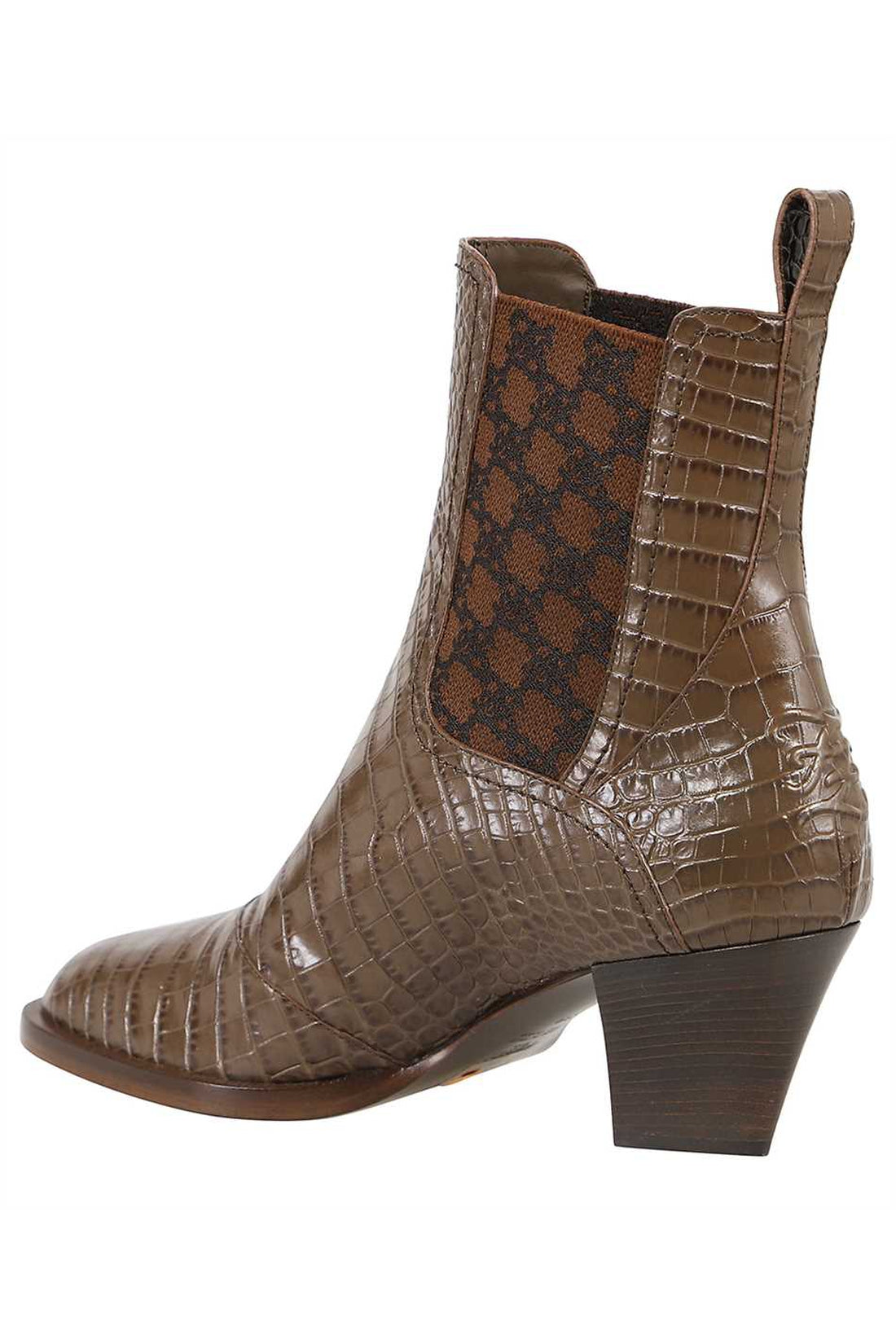 Fendi-OUTLET-SALE-Fendi Karligraphy leather ankle boots-ARCHIVIST