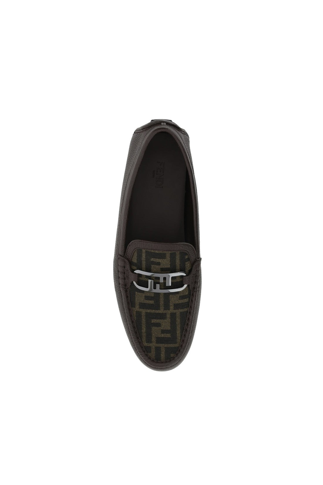 FENDI-OUTLET-SALE-Fendi Leather Monogram Loafers-ARCHIVIST