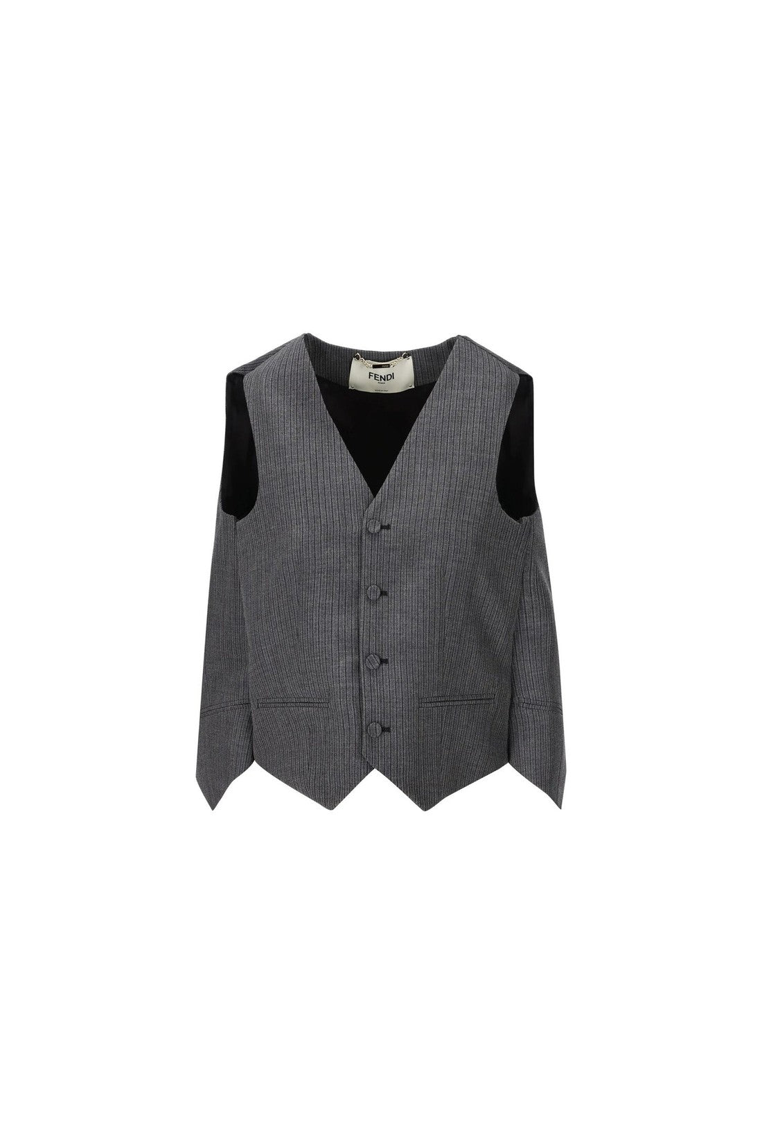 FENDI-OUTLET-SALE-Fendi Striped Vest Top-ARCHIVIST